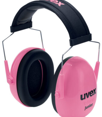 uvex oorkappen K Junior, roze / zwart