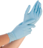 HYGOSTAR Nitril-handschoen CONTROL, XL, blauw, gepoederd