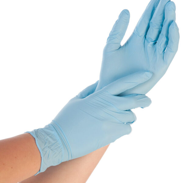 HYGOSTAR Nitril-handschoen CONTROL, XL, blauw, gepoederd
