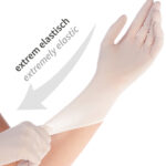 HYGOSTAR Nitril handschoen SAFE SUPER STRETCH, XL, wit