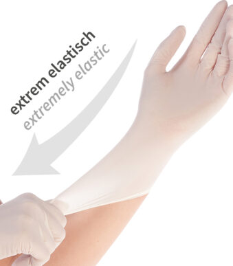 HYGOSTAR Nitril handschoen SAFE SUPER STRETCH, XL, wit