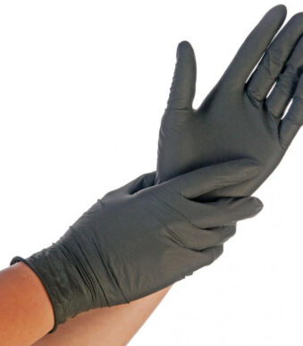 HYGONORM Nitril-handschoen SAFE FIT, zwart, XL, poedervrij