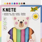 folia kinder-boetseerklei, 10 staven, 220 g, kleuren assorti, niet hardend