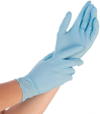 HYGONORM Nitril-handschoen ALLFOOD SAFE, M, blauw, poedervrij, maat 8