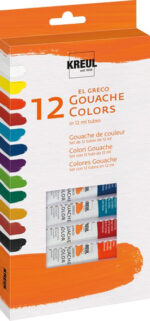 KREUL gouacheverf el Greco, 12 ml, set van 12