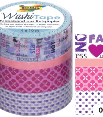 folia deco plakband Washi-Tape Meisjesdroom, set van 4
