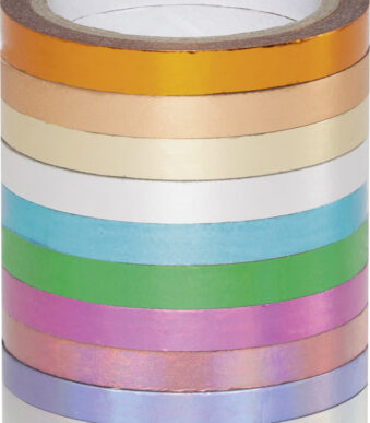 folia deco plakband Washi-Tape HOTFOIL, set van 10