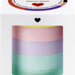 folia deco plakband Washi-Tape UNI PASTEL, set van 5