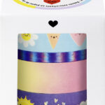 folia deco-plakband Washi-Tape 'HOTFOIL SUNNYSIDE', set van 4