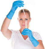 HYGOSTAR chenicalien-beschermingshandschoen SUPER HIGH RISK, L, blauw, poedervrij