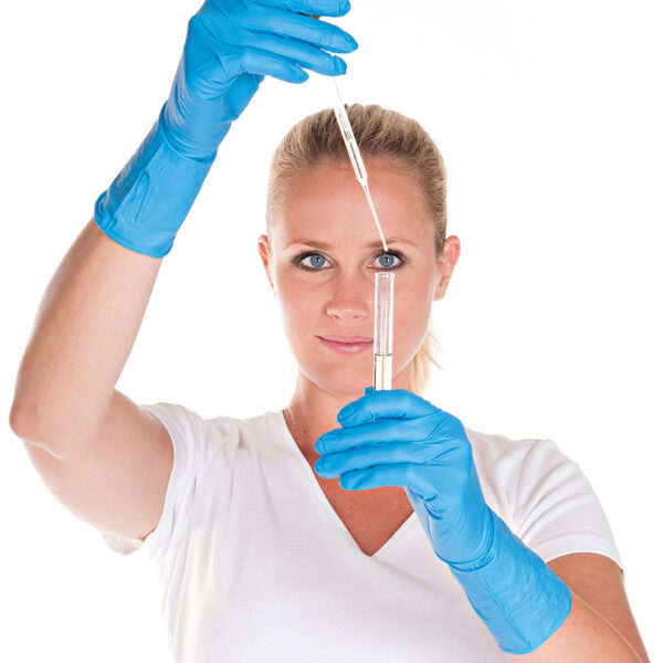 HYGOSTAR chenicalien-beschermingshandschoen SUPER HIGH RISK, L, blauw, poedervrij