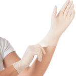 HYGOSTAR Latex-handschoen 'GRIP', XL, wit, poedervrij