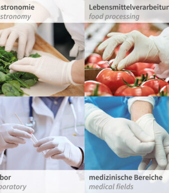 HYGONORM Latex-handschoen 'GRIP LIGHT', M, wit, poedervrij