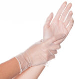 HYGOSTAR Vinyl-handschoen 'IDEAL', XL, wit, poedervrij