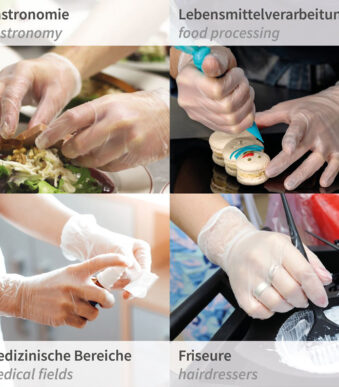 HYGONORM Vinyl-handschoen 'IDEAL LIGHT', M, wit, poedervrij