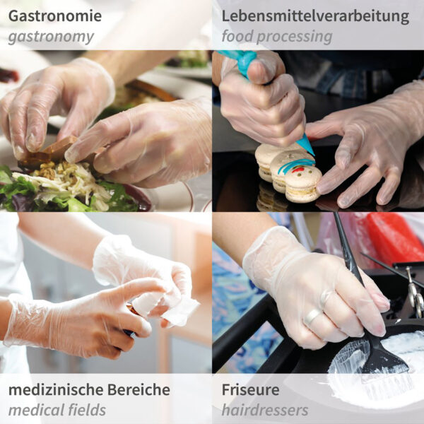 HYGONORM Vinyl-handschoen 'IDEAL LIGHT', M, wit, poedervrij