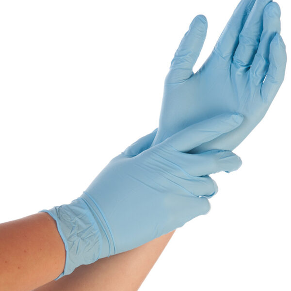 HYGOSTAR Nitril handschoen SAFE PREMIUM, XL, blauw