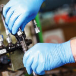 HYGONORM nitril handschoenen 'SAFE LIGHT', XL, blauw, poedervrij