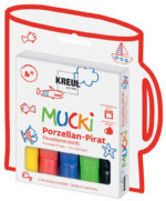 KREUL Porselein-Piraat Porseleinpen 'MUCKI', set van 5