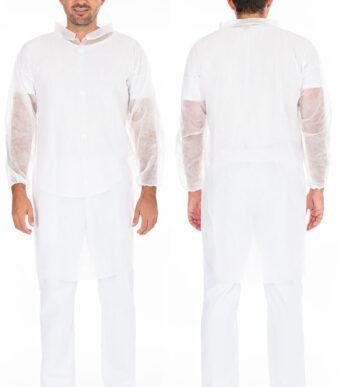 HYGONORM bezoekersjas Light met klittenbandsluiting, wit, XL