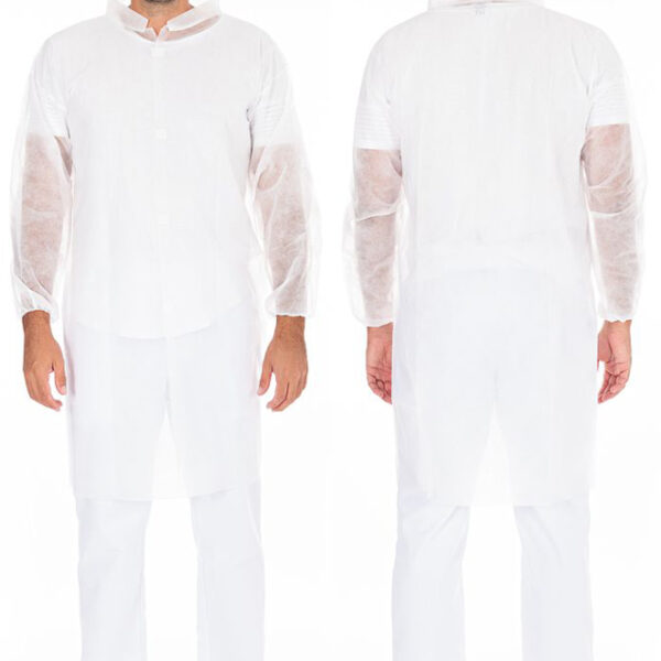 HYGONORM bezoekersjas Light met klittenbandsluiting, wit, XL