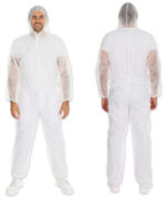 HYGONORM PP-overall LIGHT met capuchon, wit, XXL