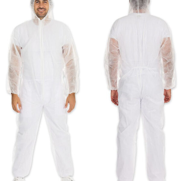 HYGONORM PP-overall LIGHT met capuchon, wit, XXL