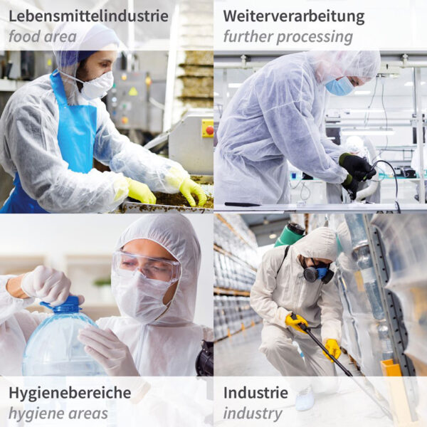 HYGONORM PP-overall LIGHT met capuchon, wit, XXL