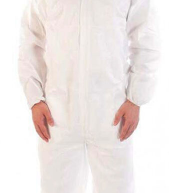 HYGOSTAR PP-Overall met capuchon, wit, XXL