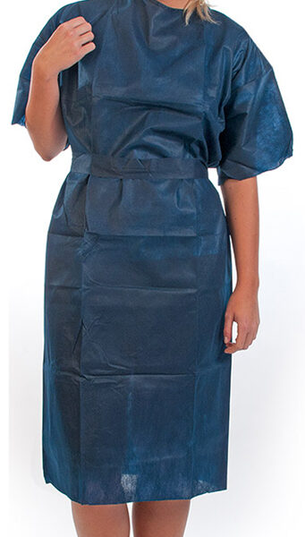 HYGOSTAR PP-patiëntenjas, PP-fleece, grootte L, blauw