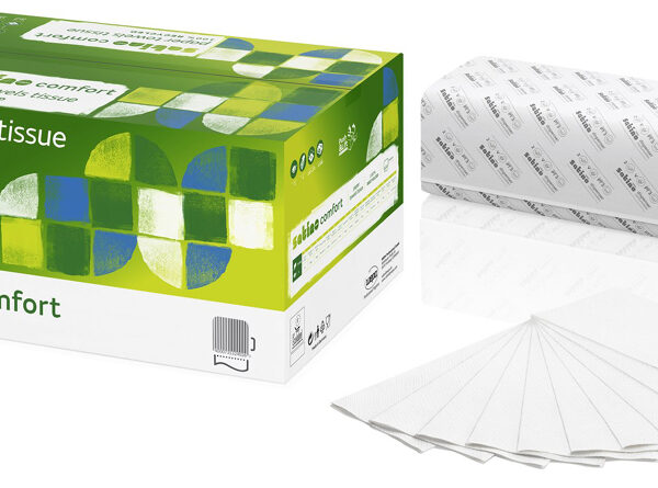 satino by wepa papieren handdoeken Comfort, 250 x 230 mm, V-vouw, hoogwit