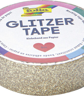 folia deco plakband glittertape, 15 mm x 5 m, goud