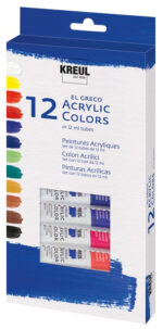 KREUL acrylverf el Greco, 12 ml, set van 12