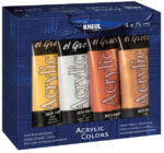 KREUL acrylverf el Greco Acrylic metallic, 75 ml, set van 4