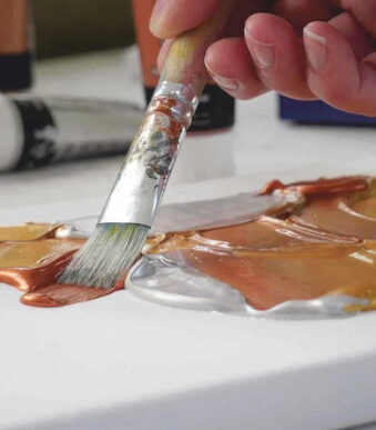 KREUL acrylverf el Greco Acrylic metallic, 75 ml, set van 4