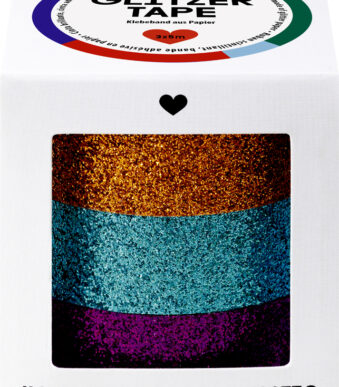 folia deco plakband Glitter-Tape, koper/turquoise/violet