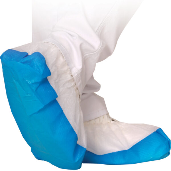 HYGOSTAR PP-overschoen SAFE met CPE-zool, wit-blauw