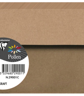Pollen by Clairefontaine envelop Kraft, 90 x 140 mm, 135 g/m2