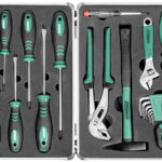 BRÜDER MANNESMANN gereedschapset, 24-delig, in aluminium koffer