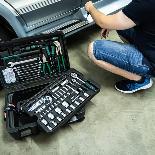 BRÜDER MANNESMANN gereedschapset, 122-delig, in trolley