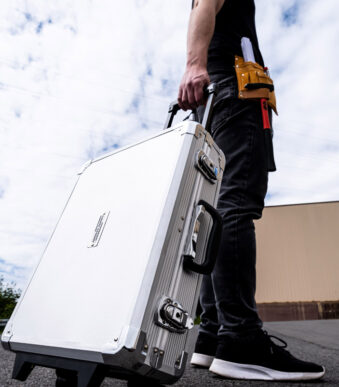 BRÜDER MANNESMANN gereedschapset, 159-delig, in aluminium trolley