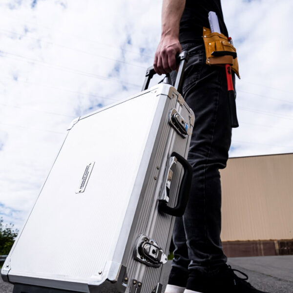 BRÜDER MANNESMANN gereedschapset, 159-delig, in aluminium trolley