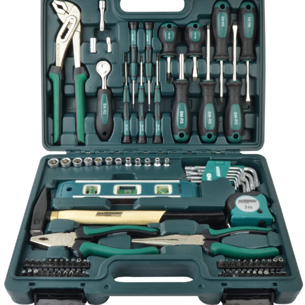 BRÜDER MANNESMANN gereedschapset, 87-delig, in koffer