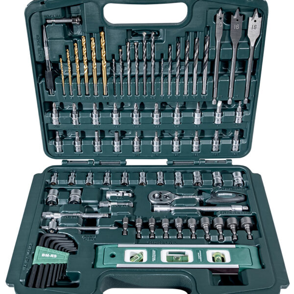 BRÜDER MANNESMANN gereedschapset, 163-delig, in gereedschapbox