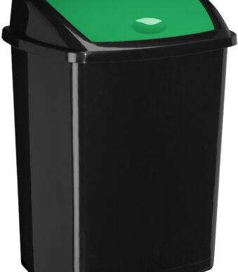 CEP afvalbak ROSSIGNOL, met inwerpklep, 50 L, groen