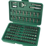 BRÜDER MANNESMANN bit-box-set, 100-delig, in een cassette