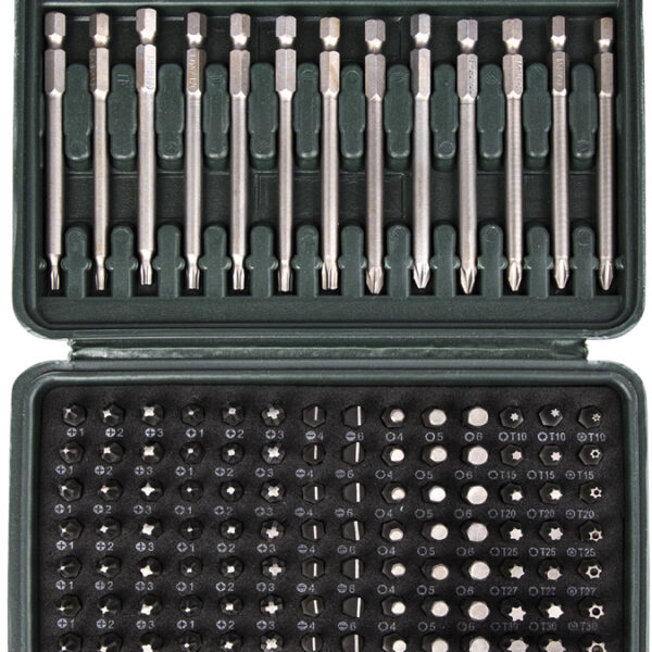 BRÜDER MANNESMANN bit-box-set, 113-delig, in een cassette