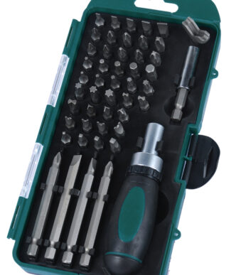 BRÜDER MANNESMANN bit-box-set, 49-delig, in een cassette