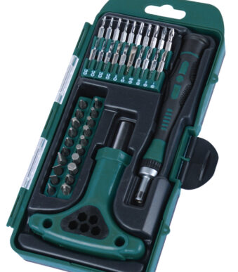 BRÜDER MANNESMANN bit-box-set, 42-delig, in een cassette