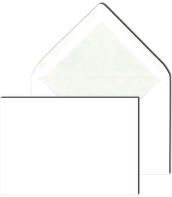 MAILmedia envelop, zijdevoering, 125x176 mm, wit, 80 g/m2, z. venster, gegomd, 500 st.